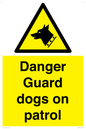 WU5410: Danger Guard Dogs Sign
