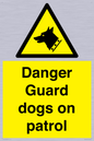 WU5410: Danger Guard Dogs Sign