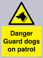 WU5410: Danger Guard Dogs Sign