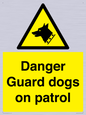 WU5410: Danger Guard Dogs Sign