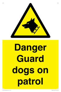 WU5410: Danger Guard Dogs Sign