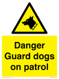 WU5410: Danger Guard Dogs Sign