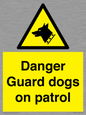 WU5410: Danger Guard Dogs Sign