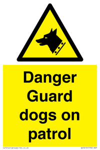 WU5410: Danger Guard Dogs Sign