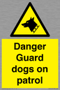 WU5410: Danger Guard Dogs Sign