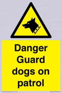 WU5410: Danger Guard Dogs Sign