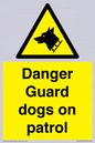 WU5410: Danger Guard Dogs Sign