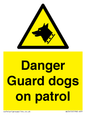 WU5410: Danger Guard Dogs Sign