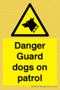 WU5410: Danger Guard Dogs Sign