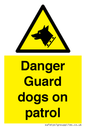 WU5410: Danger Guard Dogs Sign