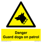 WU5410: Danger Guard Dogs Sign