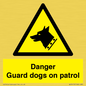 WU5410: Danger Guard Dogs Sign