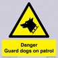 WU5410: Danger Guard Dogs Sign