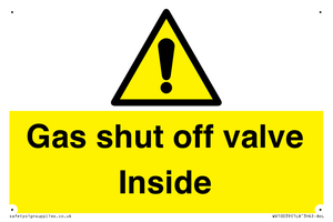 WV10039: Gas shut off valve Inside