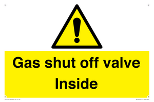 WV10039: Gas shut off valve Inside