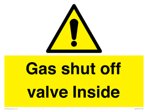 WV10039: Gas shut off valve Inside