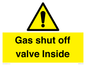 WV10039: Gas shut off valve Inside