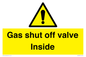 WV10039: Gas shut off valve Inside