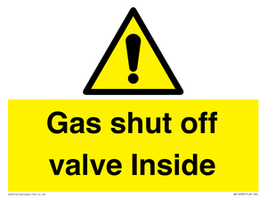 WV10039: Gas shut off valve Inside