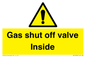 WV10039: Gas shut off valve Inside