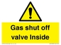 WV10039: Gas shut off valve Inside
