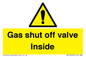 WV10039: Gas shut off valve Inside