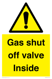 WV10039: Gas shut off valve Inside