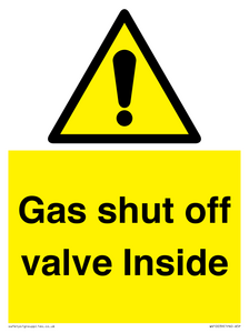 WV10039: Gas shut off valve Inside