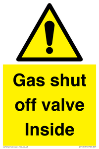 WV10039: Gas shut off valve Inside