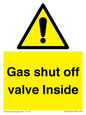 WV10039: Gas shut off valve Inside
