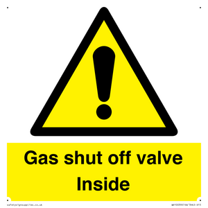 WV10039: Gas shut off valve Inside