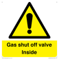 WV10039: Gas shut off valve Inside
