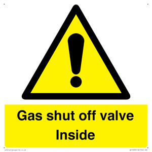 WV10039: Gas shut off valve Inside