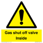 WV10039: Gas shut off valve Inside