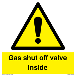 WV10039: Gas shut off valve Inside