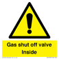 WV10039: Gas shut off valve Inside