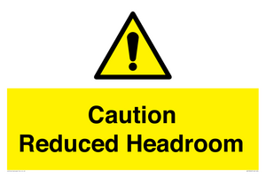 WV10042: Caution Reduced Headroom