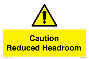WV10042: Caution Reduced Headroom