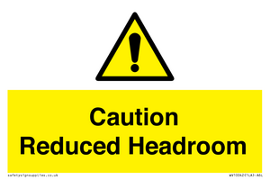 WV10042: Caution Reduced Headroom