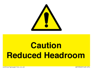WV10042: Caution Reduced Headroom