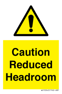 WV10042: Caution Reduced Headroom
