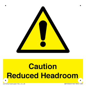 WV10042: Caution Reduced Headroom