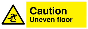 WV1010: caution uneven floor