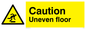 WV1010: caution uneven floor
