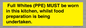 WV10254:  Full Whites (PPE) MUST be worn in this kitchen, whilst food preparation is being undertaken.