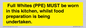 WV10254:  Full Whites (PPE) MUST be worn in this kitchen, whilst food preparation is being undertaken.