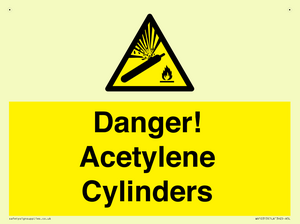 WV10313: Danger! Acetylene Cylinders