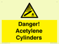 WV10313: Danger! Acetylene Cylinders