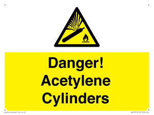 WV10313: Danger! Acetylene Cylinders