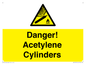 WV10313: Danger! Acetylene Cylinders